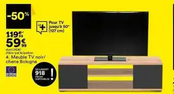 BUT Meuble Tv Noir-chêne Bologna offre
