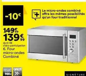 BUT Four Micro-ondes Combiné Signature offre