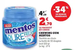 Bi1 Chewing gum mentos offre