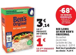 Bi1 Riz long 10 min ben's original offre