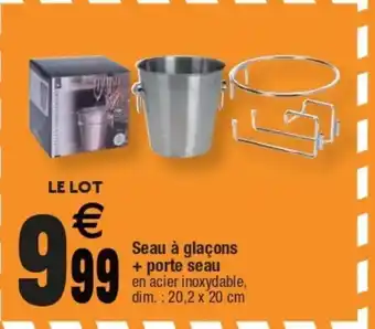 Cora x Carrefour Seau A Glacons + Porte Seau offre