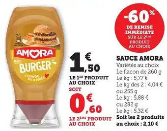 Bi1 Sauce amora offre