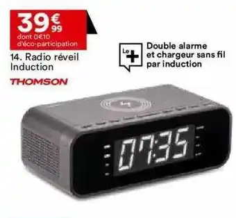 BUT Radio Réveil Induction Thomson offre