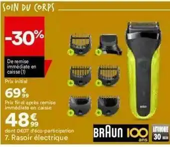 BUT Rasoir électrique Braun offre