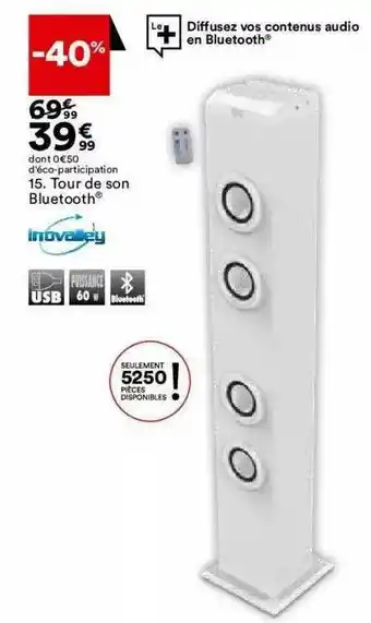 BUT Tour De Son Bluetooth Inovalley offre