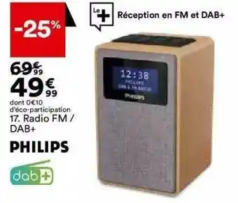 BUT Radio Fm - Dab+ Philips offre