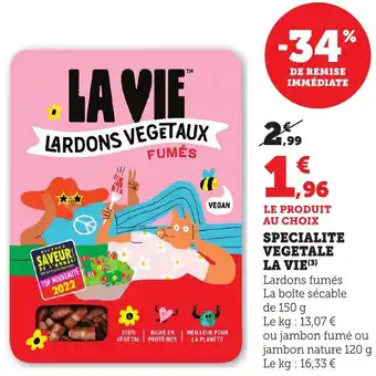 Bi1 Specialite vegetale la vie offre