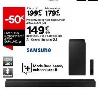 BUT Barre De Son 2.1 Samsung offre