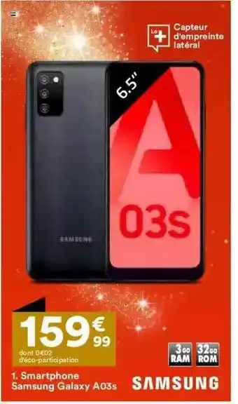 BUT Smartphone Samsung Galaxy A03s offre