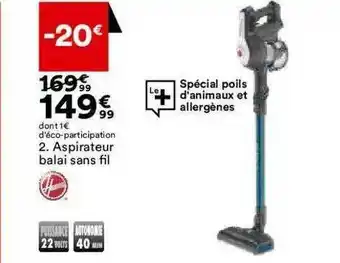 Aspirateur Balai Sans Fil Hoover