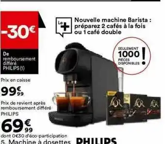 BUT Machine à Dosettes Philips offre