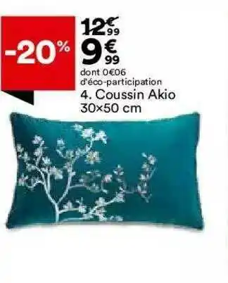 BUT Coussin Akio 30 X 50 Cm offre