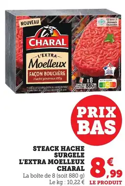 Bi1 Steack hache surgele l'extra moelleux charal offre