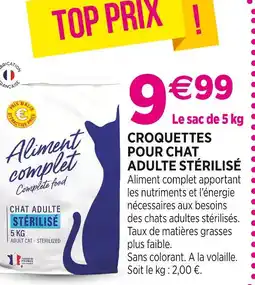 Delbard Croquettes pour chat adulte stérilisé offre