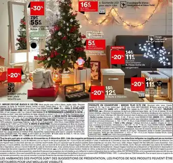 BUT Miroir Psyché Bijoux H.163 Cm, Guirlande Led Pour Sapin 1,8m, Personnages Lumineux H. 18 Cm, Hessi Boîte De Rangement, Arbre offre