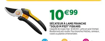 Jardineries du terroir FISKARS Sécateur à lame franche solid m p321 offre