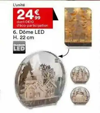 BUT Dôme Led H. 22 Cm offre