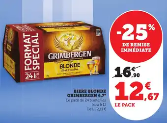 Bi1 Biere blonde grimbergen 6,7° offre