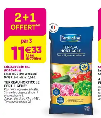 Delbard FERTILIGÈNE Terreau horticole offre