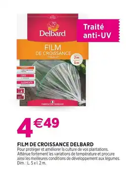 Delbard Delbard Film de croissance offre