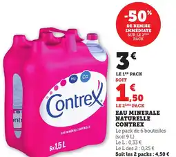 Bi1 Eau minerale naturelle contrex offre