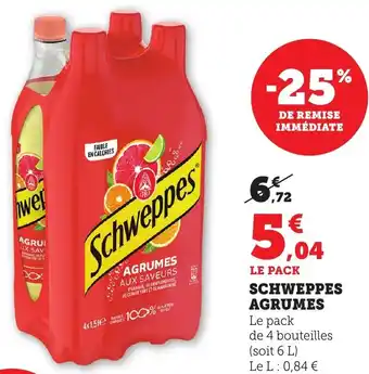 Bi1 Schweppes agrumes offre