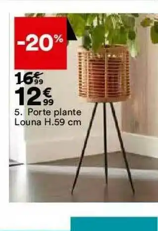 BUT Porte Plante Louna H. 59 Cm offre