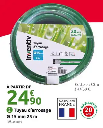 Mr Bricolage inventiv Tuyau d’arrosage 25 m MBTY1 offre