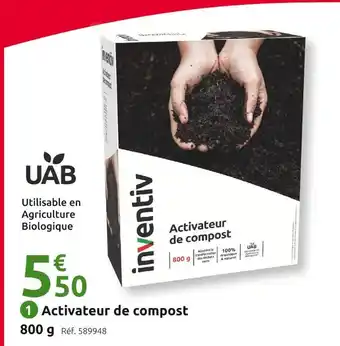 Mr Bricolage INVENTIV Activateur de compost 800 g offre