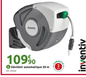 Mr Bricolage INVENTIV Dévidoir automatique 30 m offre