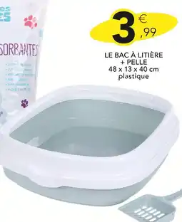 Stokomani Le bac à litière + pelle offre