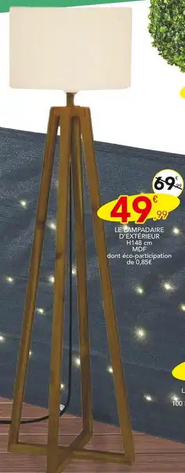 Stokomani LE LAMPADAIRE D’EXTÉRIEUR H148 cm MDF offre