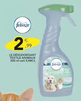 Stokomani FEBREZE Le désodorisant textile animaux offre