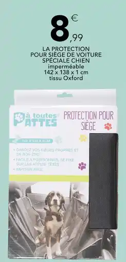 Stokomani à toutes pattes La protection pour siège de voiture spéciale chien offre