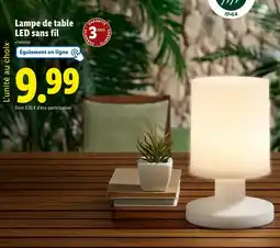 Lidl Livarno home Lampe de table LED sans fil offre