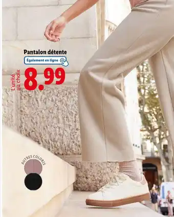 Lidl esmara Pantalon détente femme offre