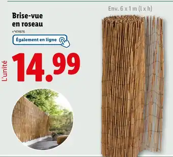 Lidl Livarno home Brise-vue en roseau offre