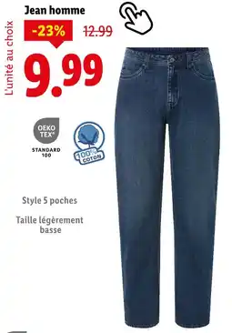 Lidl Livergy Jean homme offre