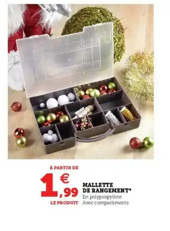 Hyper U Mallette De Rangement offre