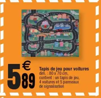 Cora x Carrefour Tapis De Jeu Pour Voitures offre