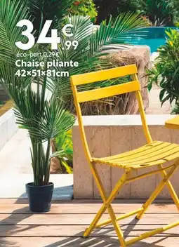 Maxi Bazar Chaise pliante 42×51×81cm offre