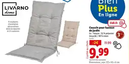 Lidl Livarno Coussin pour fauteuil de jardin offre