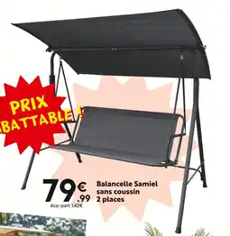 Maxi Bazar Balancelle Samiel sans coussin offre