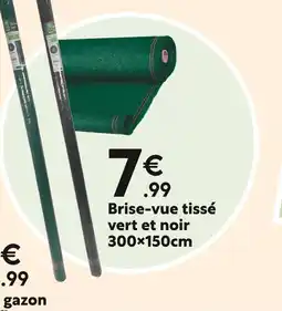 Maxi Bazar Brise-vue tissé vert et noir offre