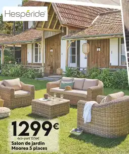 Maxi Bazar HESPÉRIDE Salon de jardin Moorea 5 places offre