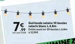 Maxi Bazar Guirlande solaire 10 boules offre