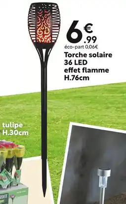 Maxi Bazar Torche solaire 36 LED effet flamme offre