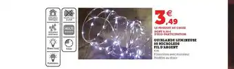 Hyper U Guirlande Lumineuse 80 Microleds Fil D'argent offre