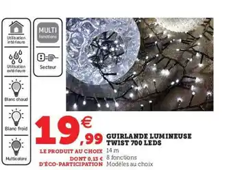 Guirlande Lumineuse Twist 700 Leds