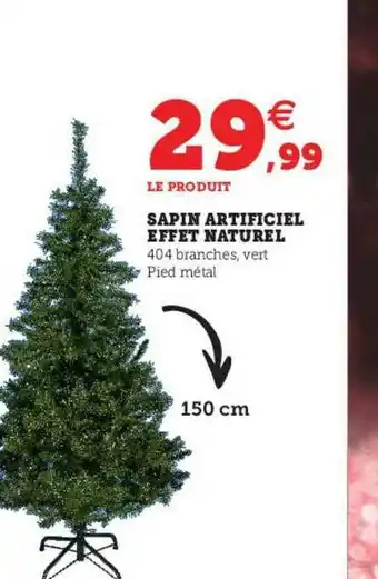 Hyper U Sapin Artificiel Effet Naturel offre